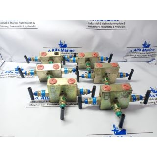 3-WAY MANIFOLD VALVE FOR DP TRANSMITTER CONN. 12 NPT-F