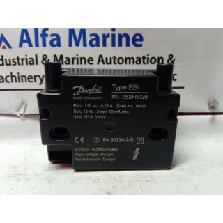DANFOSS EBI 052F0030 IGNITION TRANSFORMER