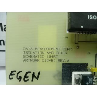 DATA MEASUREMENT SCHEMATIC 10457 ISOLATION AMPLIFIER (8)