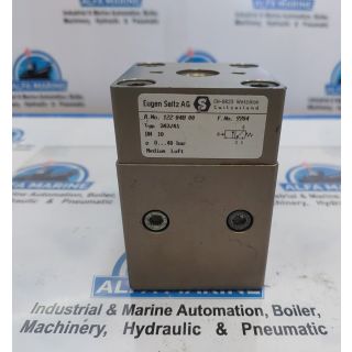 EUGEN SEITZ AG PNEUMATIC 343/41 0…..40BAR VALVE TYPE