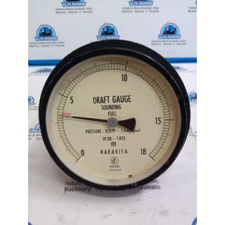 NAKAKITA SP.GR. =1.025 DRAFT GAUGE SOUNDING FULL 0-18 M  PRESSURE – 0.379 ~ 1.4 66 Kg/cm2