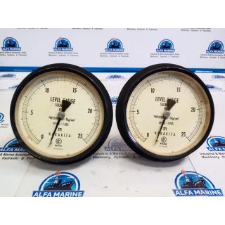 NAKAKITA SP.GR.=1.025 LEVEL GAUGE SOUNDING FULL 0-25 M