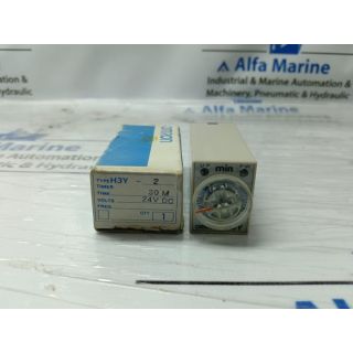 OMRON H3Y-2 TIMER 0 TO 30 MIN 24 VDC
